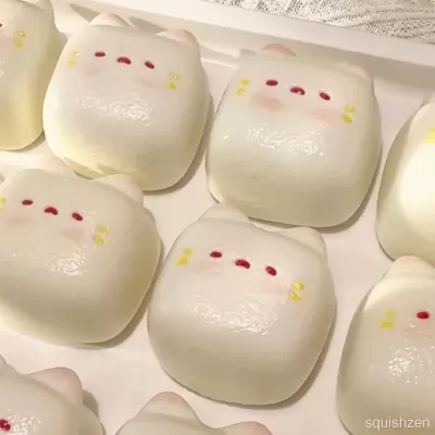 Milk candy cat kitty head bursting water-like texture taba squishy toy (240g)