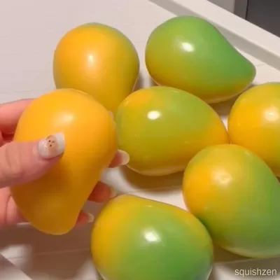 Crispy Yellow-green Color-changing Mango Handmade Stress Ball