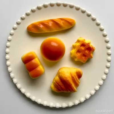 Mini simulated bread/piglet bun/baguette/waffle/croissant slow rising squishy