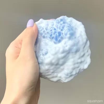 White Thin-Skin Handmade Stretching Stress Ball Squishy Toy