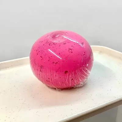 Barbie Pink Round Building Block Handmade Stress Ball (6cm)