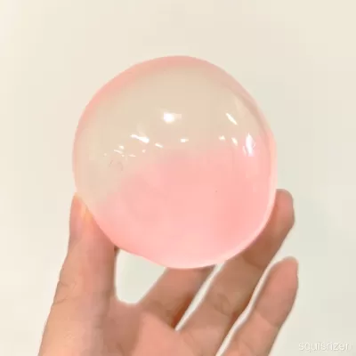 Green /Blue /Pink Dual-color Filling Coconut Oil Malleable Handmade Stress Ball