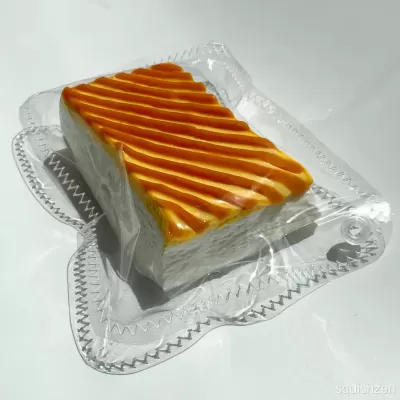 Water-like Texture Bursting Castella Cake Taba Squishy Toy