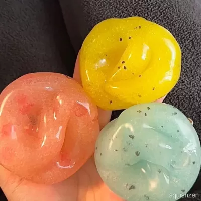 Peach & Passion Fruit & Sea Salt Thin-skin Vaseline Ice Slush Stress Ball Toy