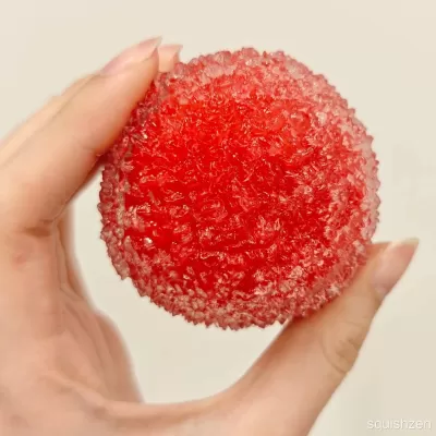 Icy Bayberry Red/ Blue/ Pink Slush Stress Ball Handmade Fidget Toy