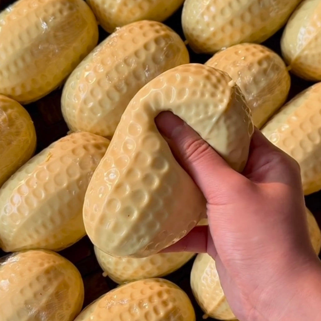 Crispy puffy giant peanut stress ball fidget toy 🥜 - Charming Cheese