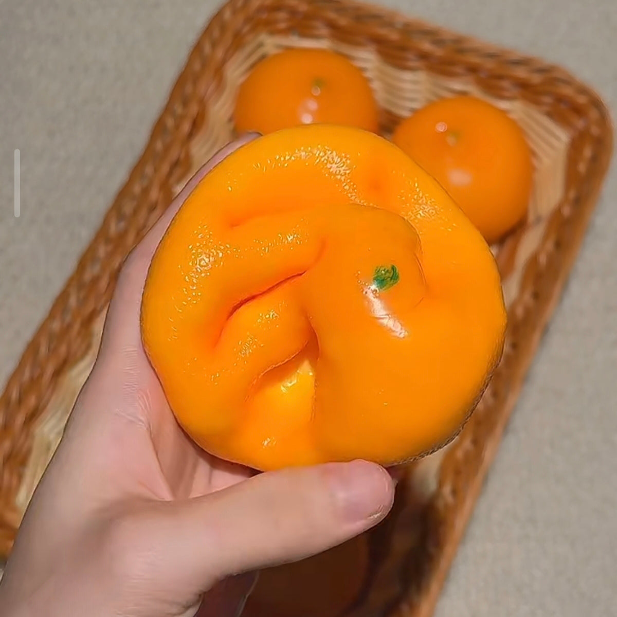 Crunchy Orange Building Blocks Stress Ball Fidget Toy - Charming Cheese