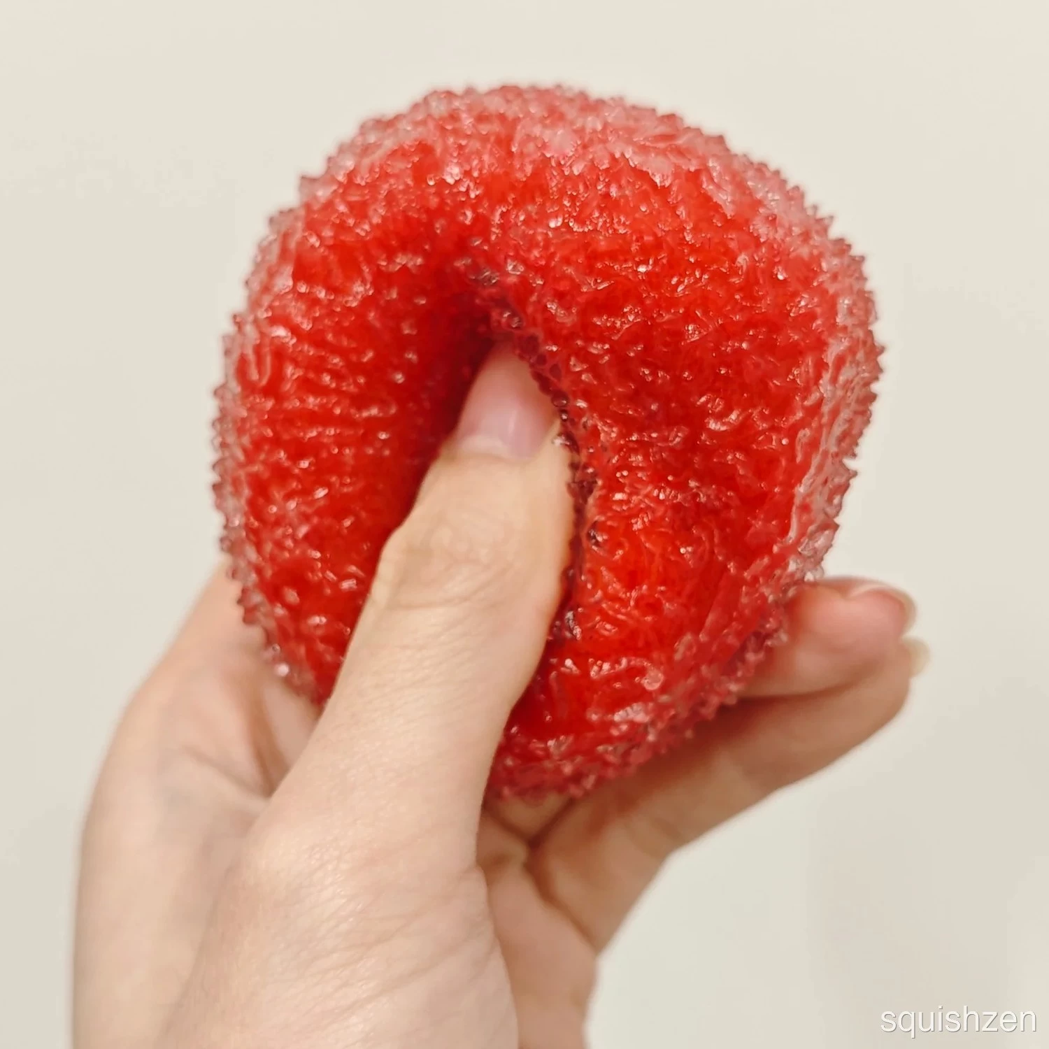 Icy Bayberry Red/ Blue/ Pink Slush Stress Ball Handmade Fidget Toy
