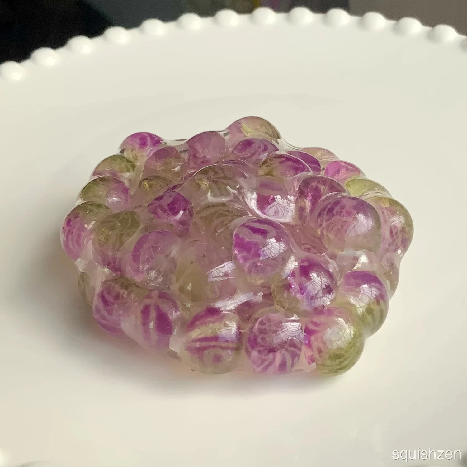 Handmade Transparent Colorful Beads Vacuum Stress ball