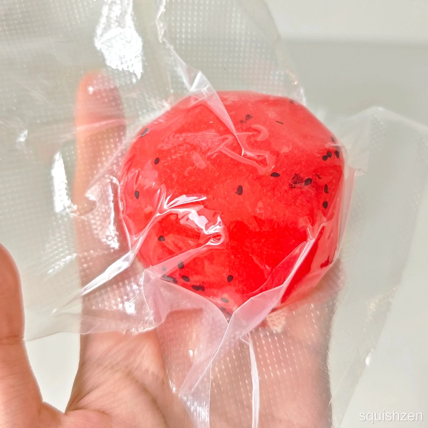 Coconut Milk Watermelon Smoothie Vaseline Ice Slush Stress Zip-tie Ball Toy