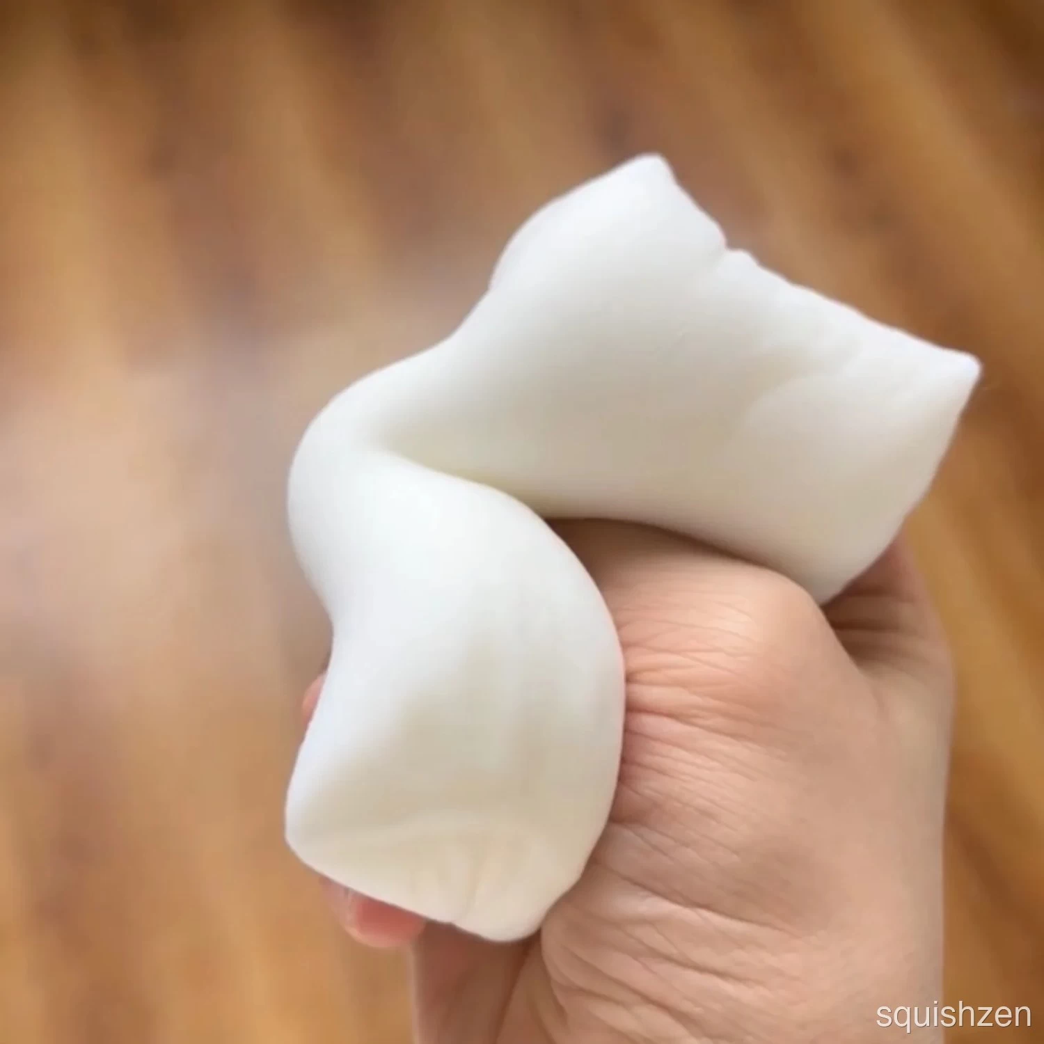 Flocked white pillow taba squishy toy (130g)