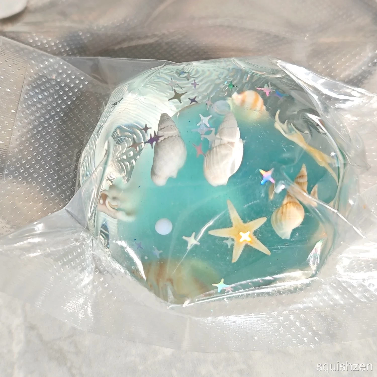 Morning Beach Coconut Oil Stress Ball Toy (6cm ball skin)