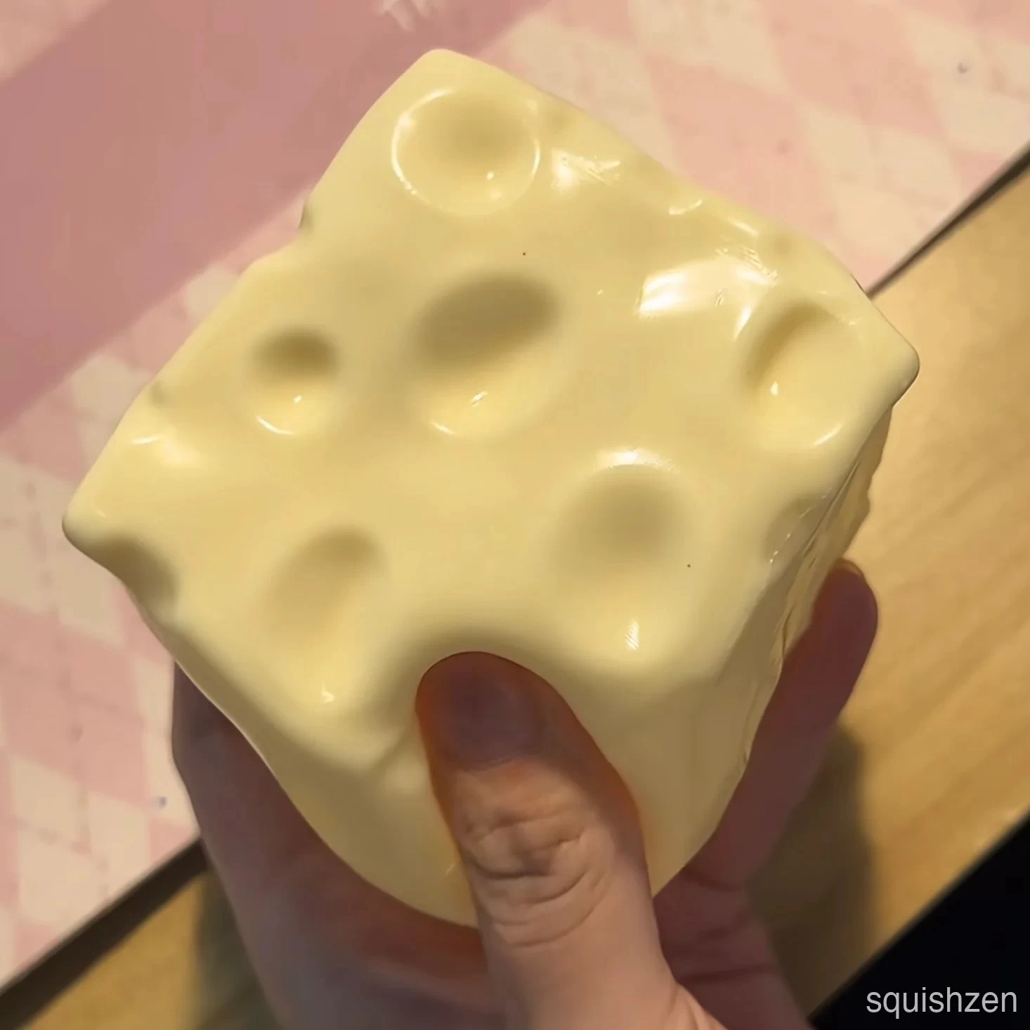Giant Soft Butter Base/ Crunchy Blocks Square Cheese Stress Ball Fidget Toy