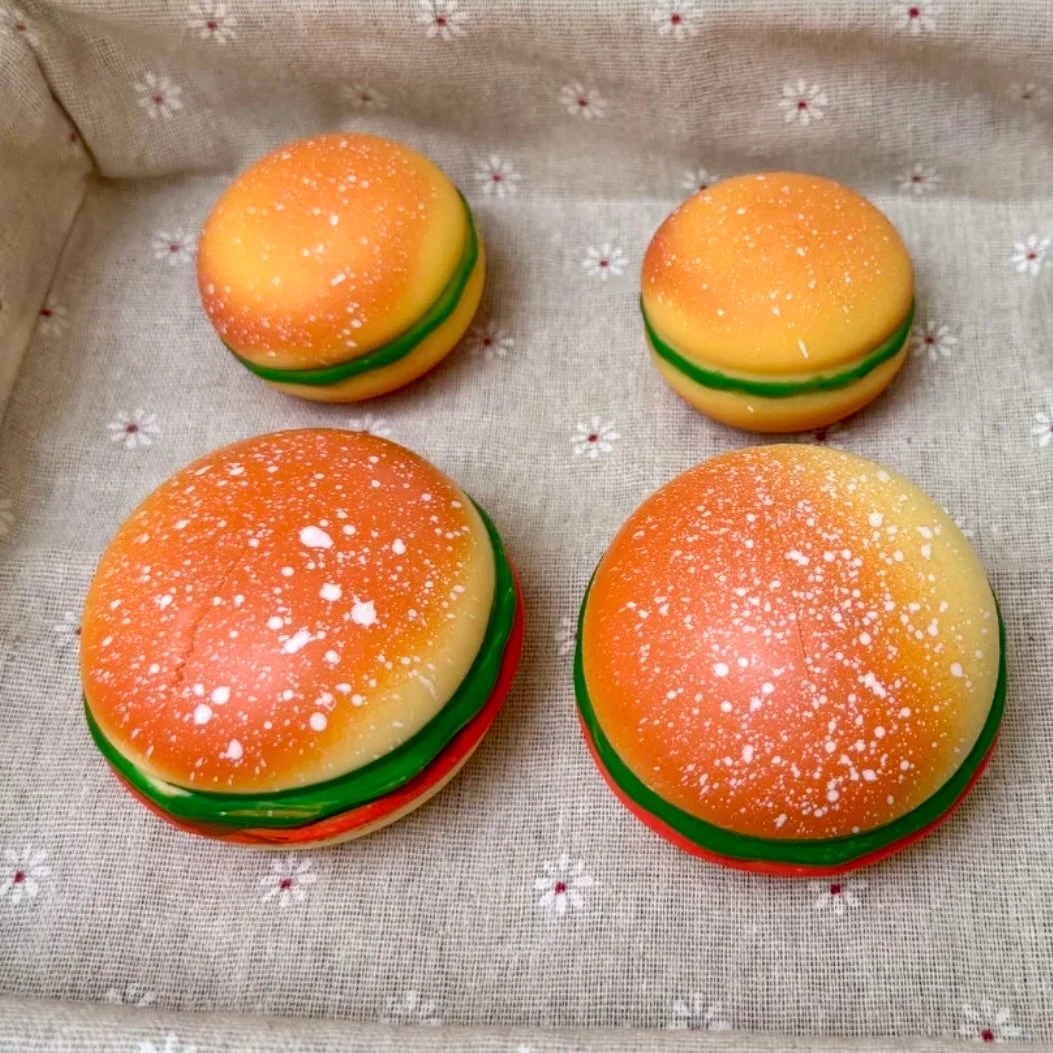 Chunky Crunchy Burger Stress Ball Fidget Toy - Charming Cheese