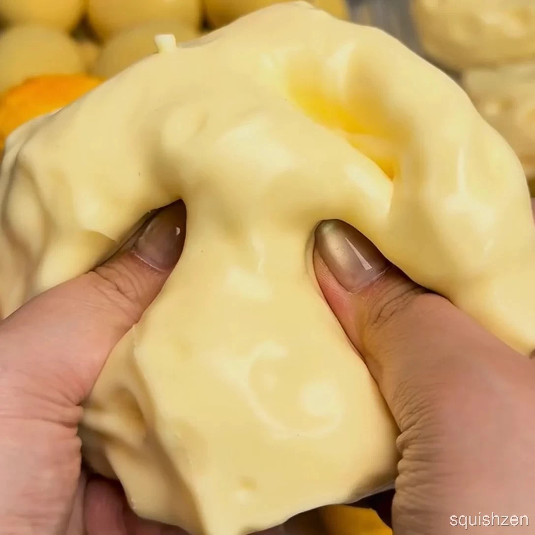 Giant Soft Butter Base/ Crunchy Blocks Square Cheese Stress Ball Fidget Toy