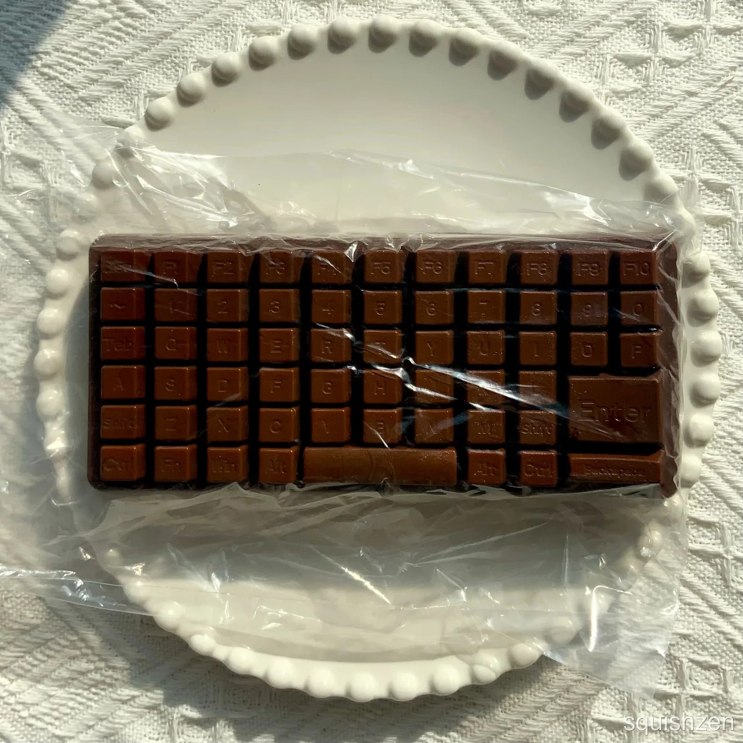 Smooth Silky Chocolate Keyboard Slow-rising Squishy Toy