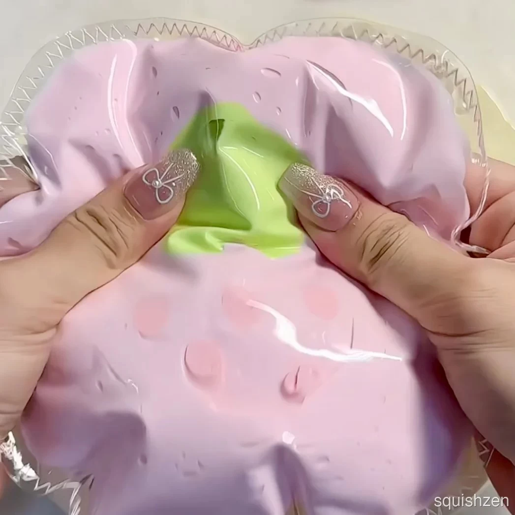 Strawberry Mille Crepe Cake Taba Squishy Toy