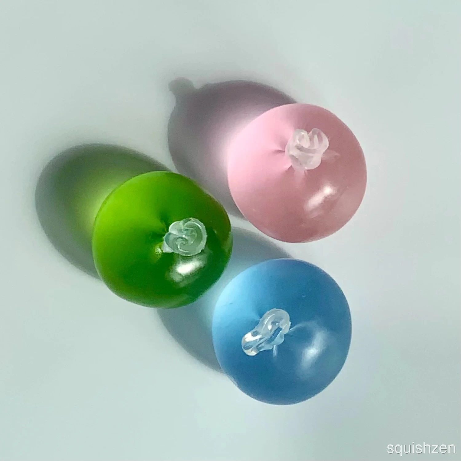 Mini Pink Blue Green Coconut Oil Malleable Handmade Stress Ball