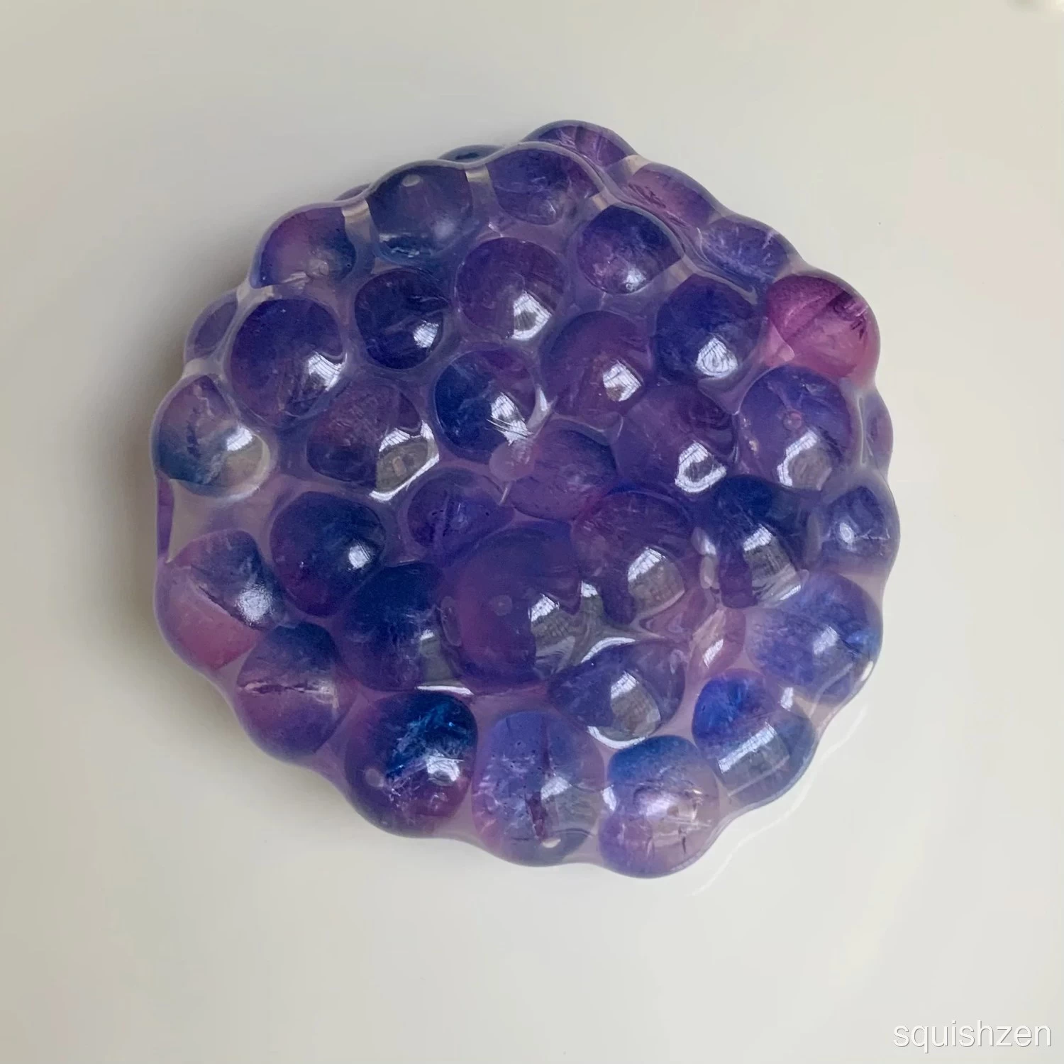 Handmade Transparent Colorful Beads Vacuum Stress ball