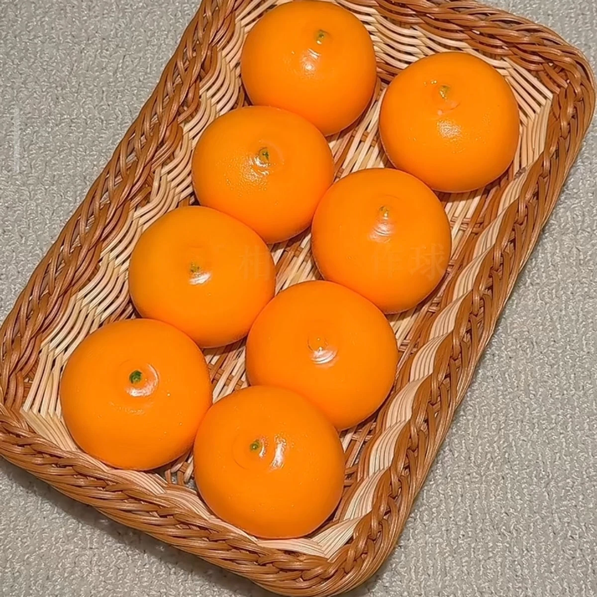 Crunchy Orange Building Blocks Stress Ball Fidget Toy - Charming Cheese