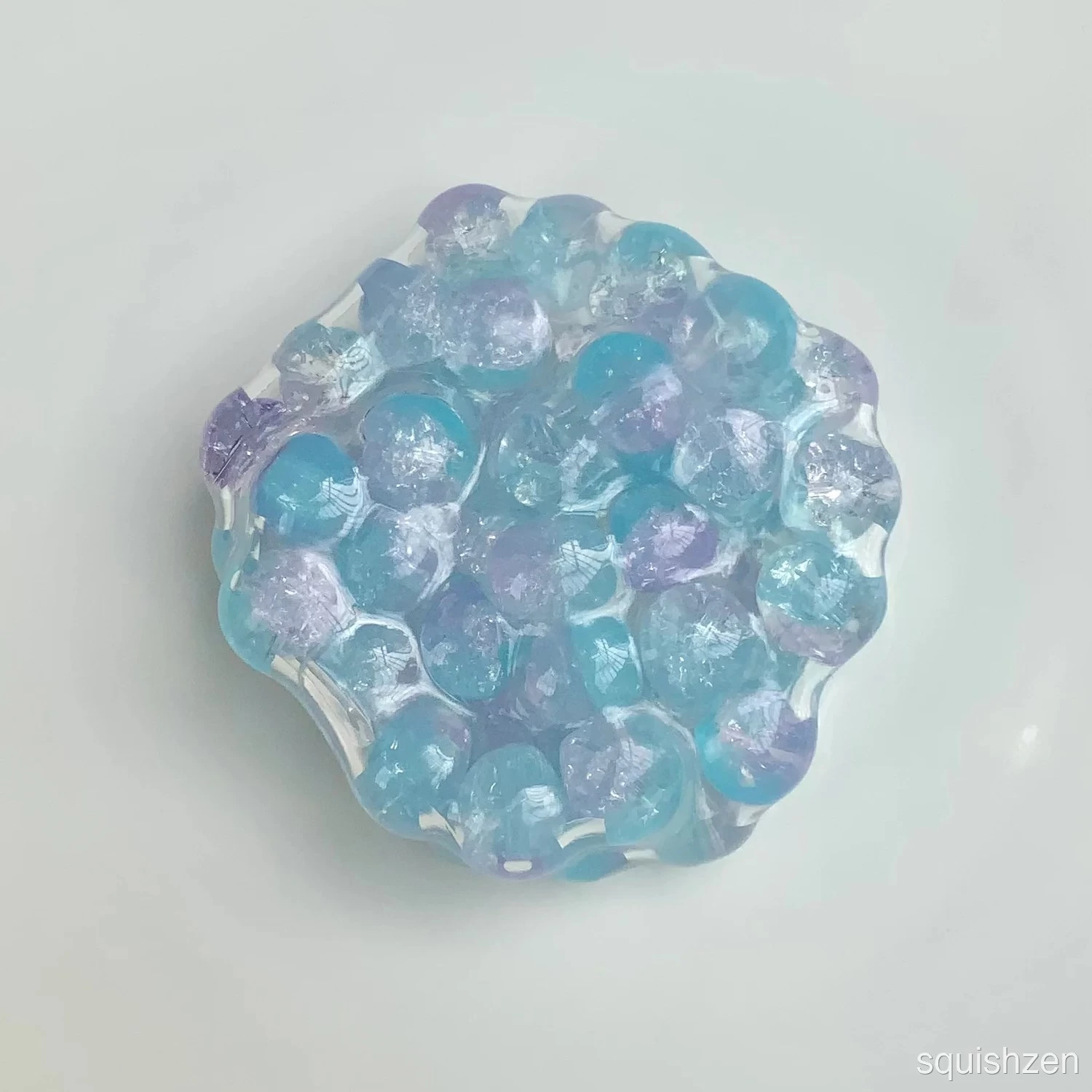 Handmade Transparent Colorful Beads Vacuum Stress ball