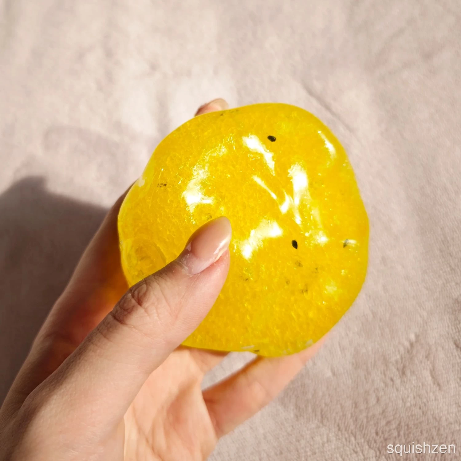 Peach & Passion Fruit & Sea Salt Thin-skin Vaseline Ice Slush Stress Ball Toy