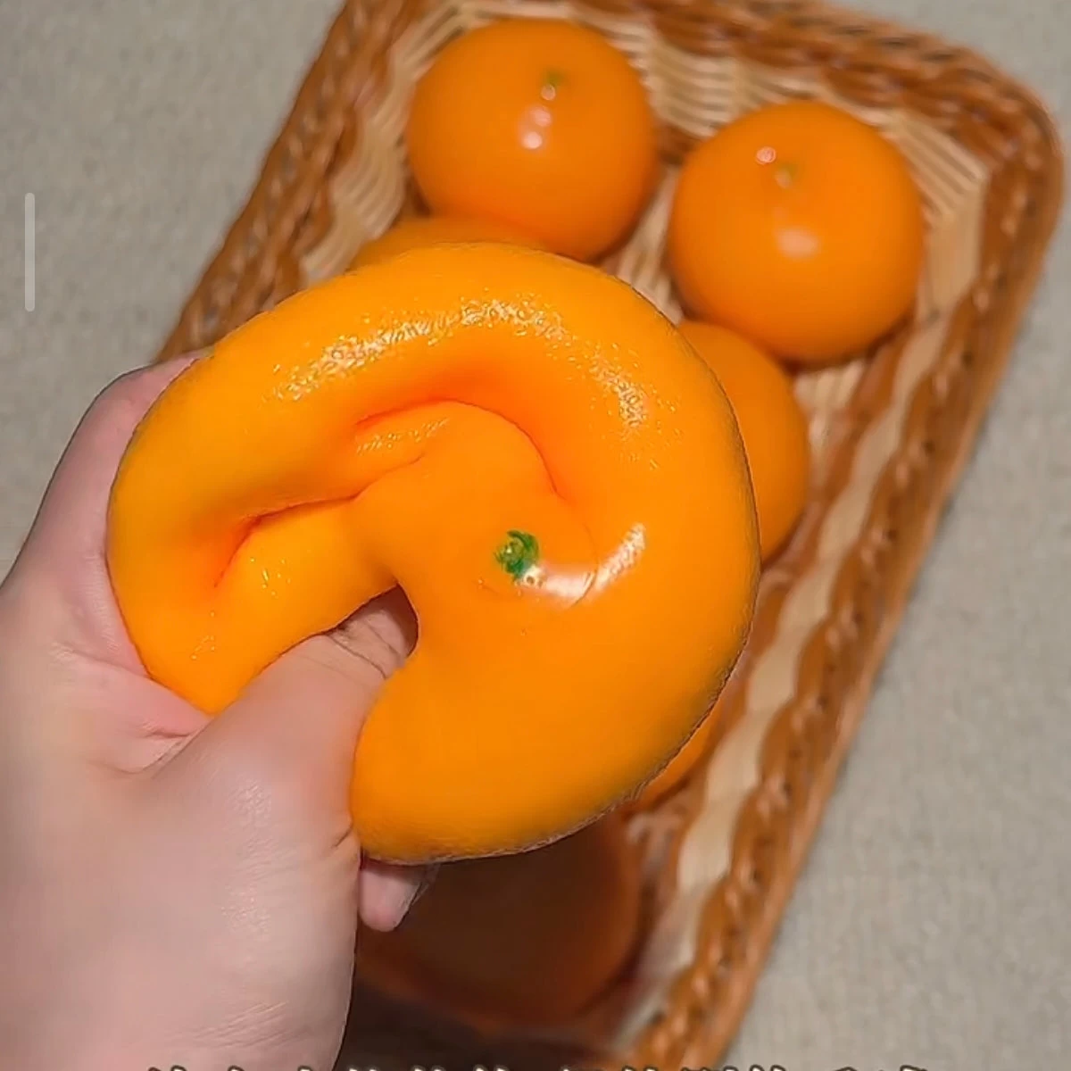 Crunchy Orange Building Blocks Stress Ball Fidget Toy - Charming Cheese
