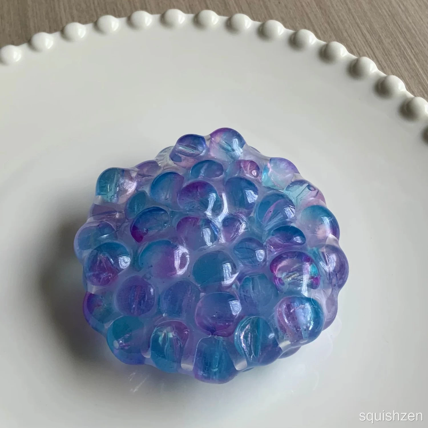 Handmade Transparent Colorful Beads Vacuum Stress ball