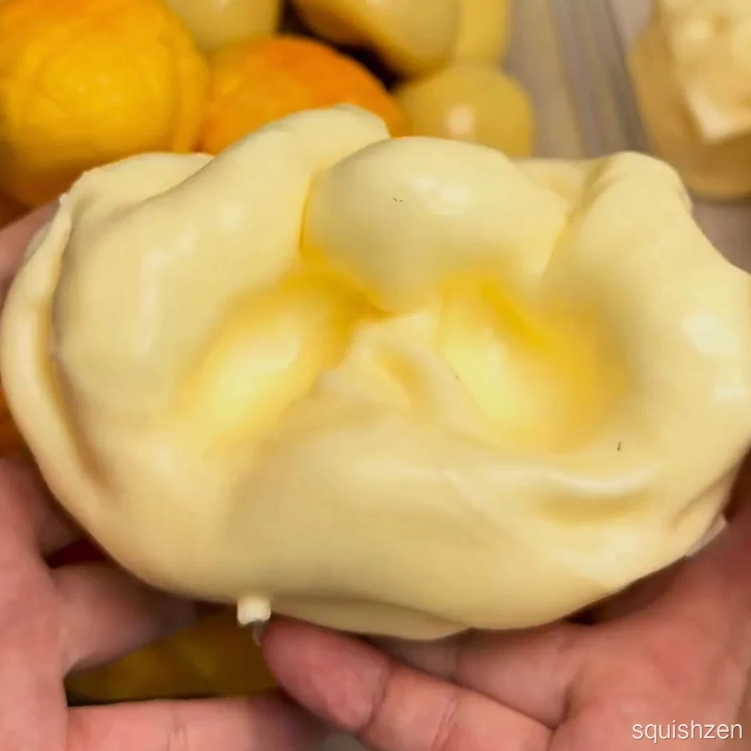 Giant Soft Butter Base/ Crunchy Blocks Square Cheese Stress Ball Fidget Toy