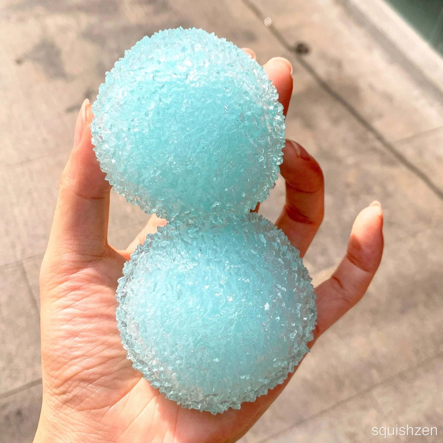 Icy Bayberry Red/ Blue/ Pink Slush Stress Ball Handmade Fidget Toy