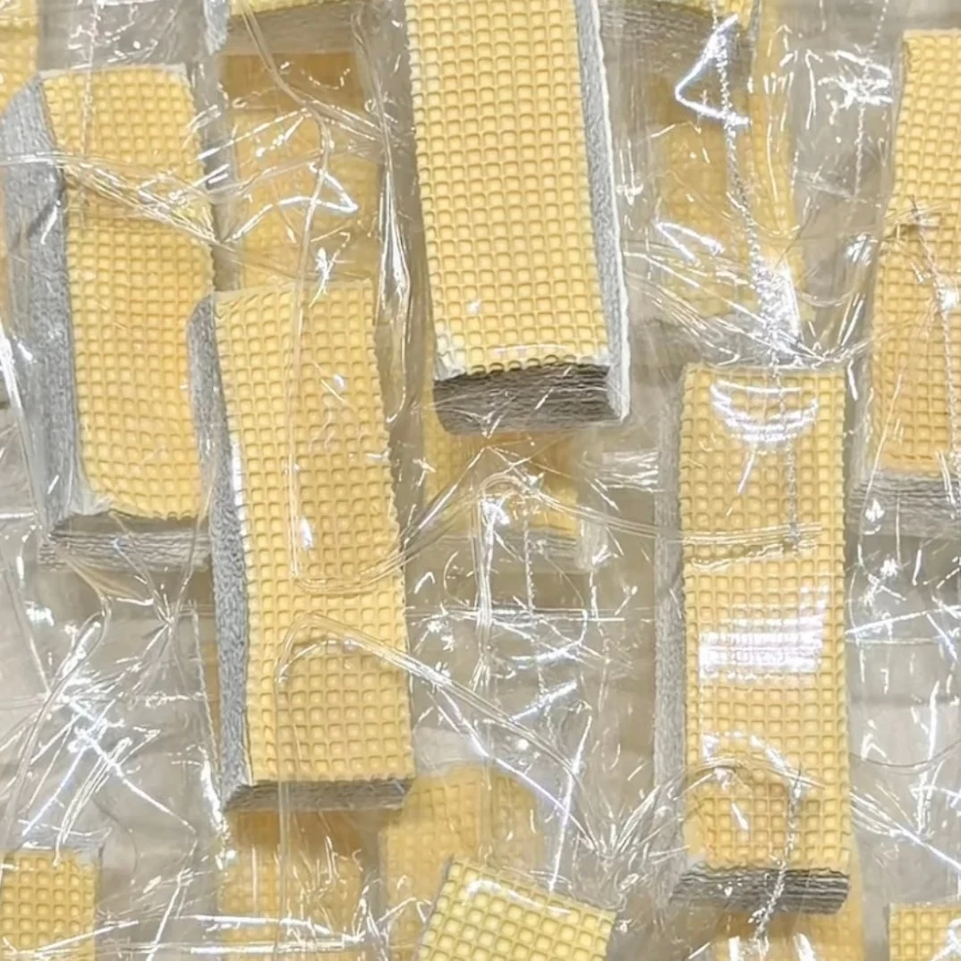 Creamy Clay-Texture Soy Milk Wafer Bar Taba Squishy Toy (105g) - Charming Cheese
