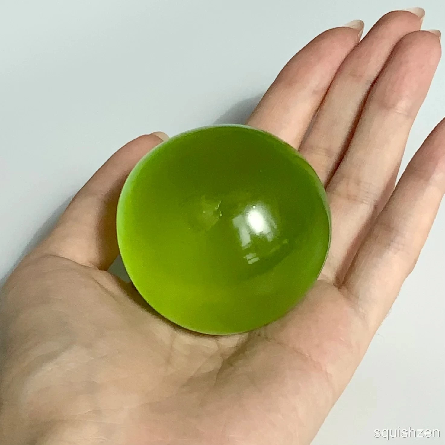 Mini Pink Blue Green Coconut Oil Malleable Handmade Stress Ball