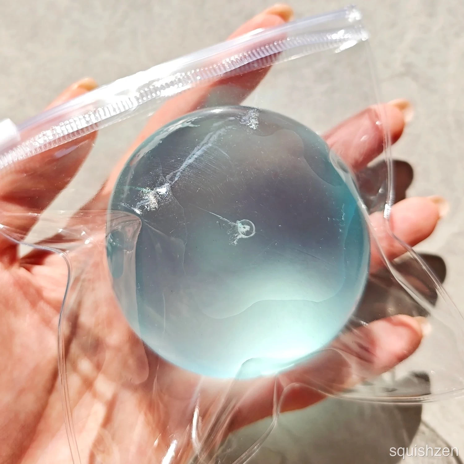 Green /Purple /Blue /Pink Soft Coconut Oil Malleable Handmade Stress Ball