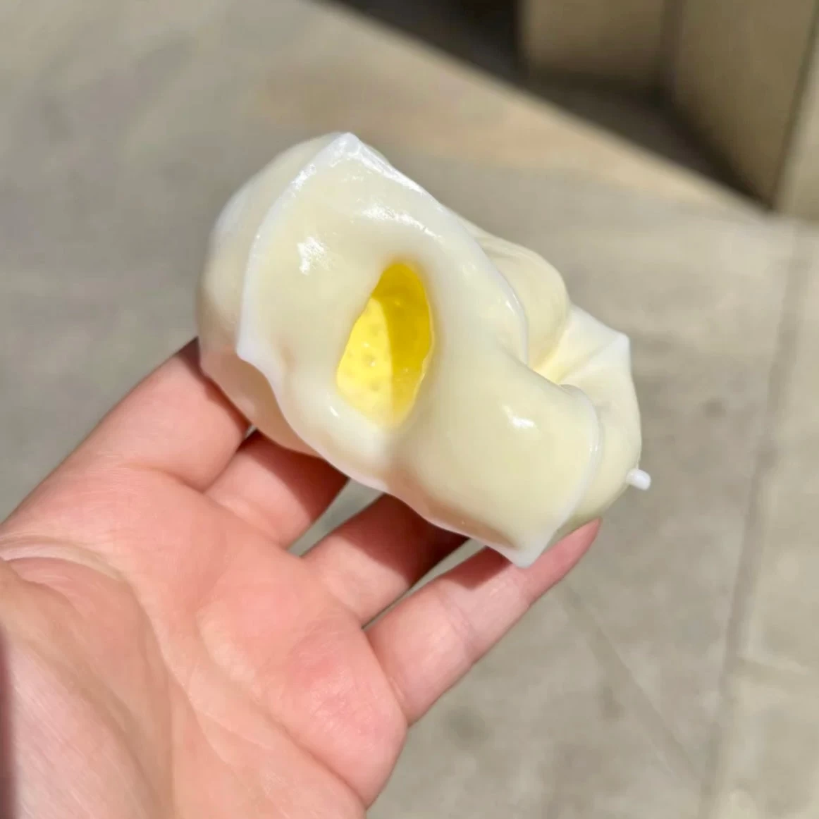 Crab Roe Pearl Tofu Stress-relieving Ball Fidget Toy - Charming Cheese