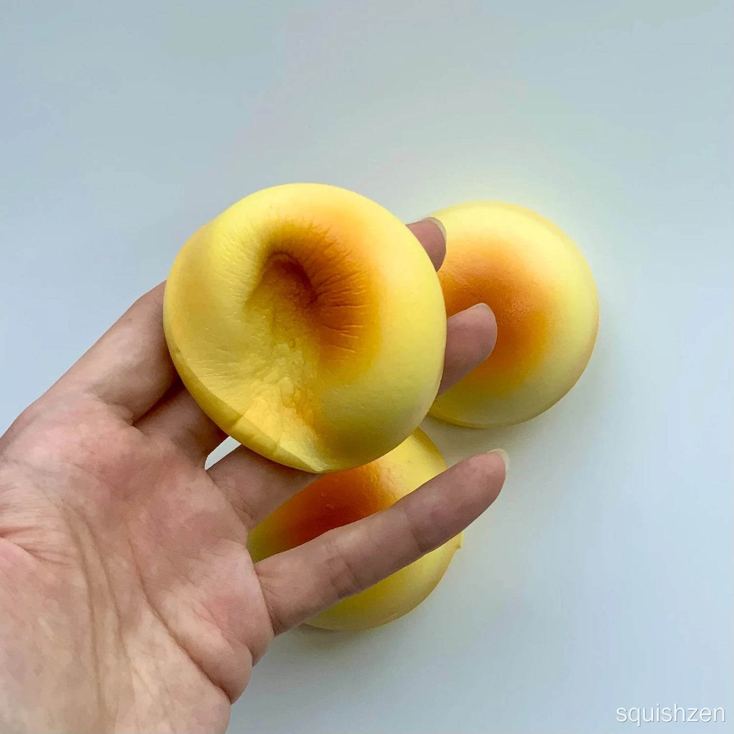 Mini Round Cheese Bun Slow-rising Squishy Toy