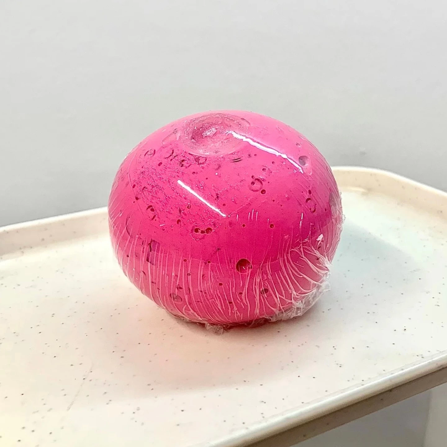 Barbie Pink Round Building Block Handmade Stress Ball (6cm) - Charming Cheese