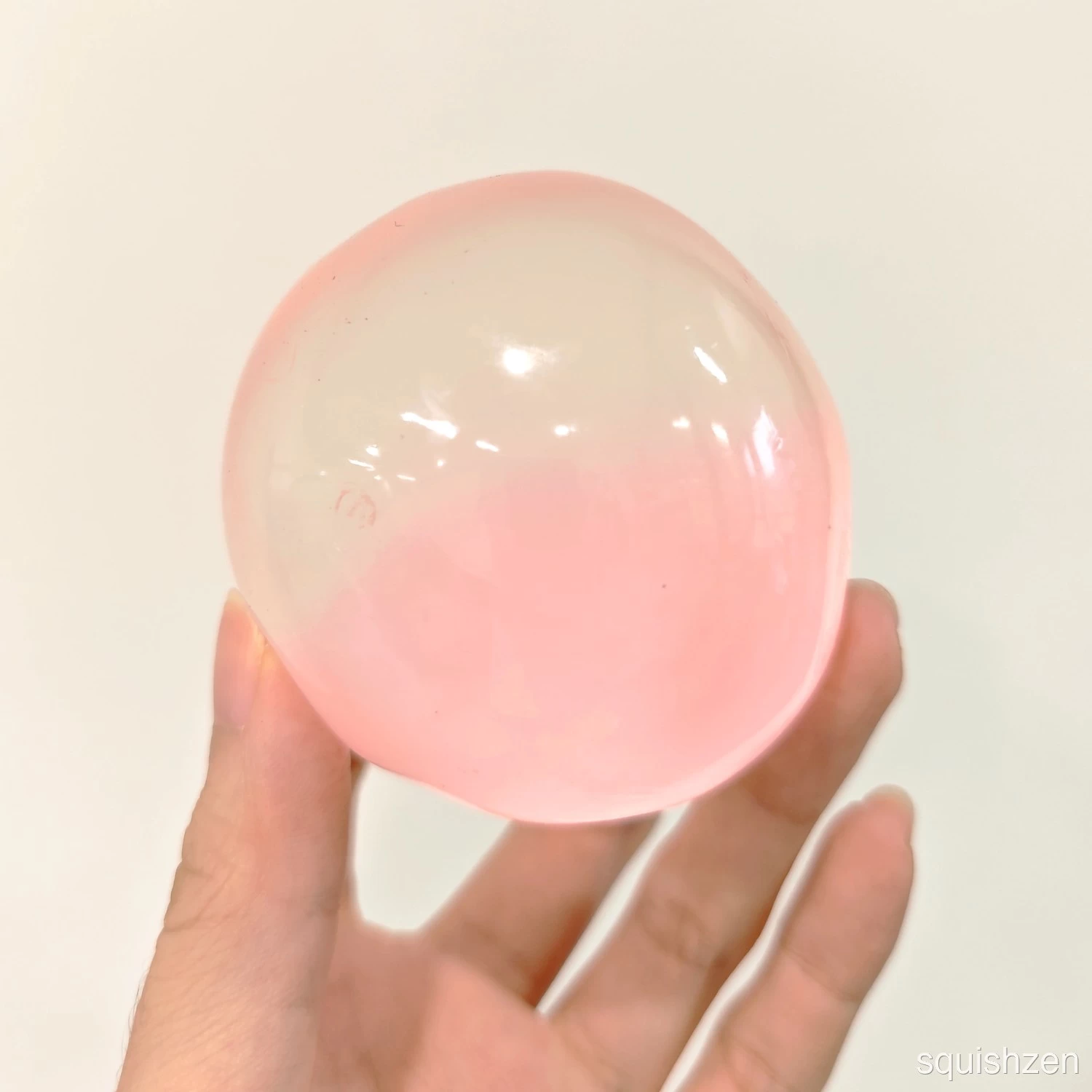 Green /Blue /Pink Dual-color Filling Coconut Oil Malleable Handmade Stress Ball