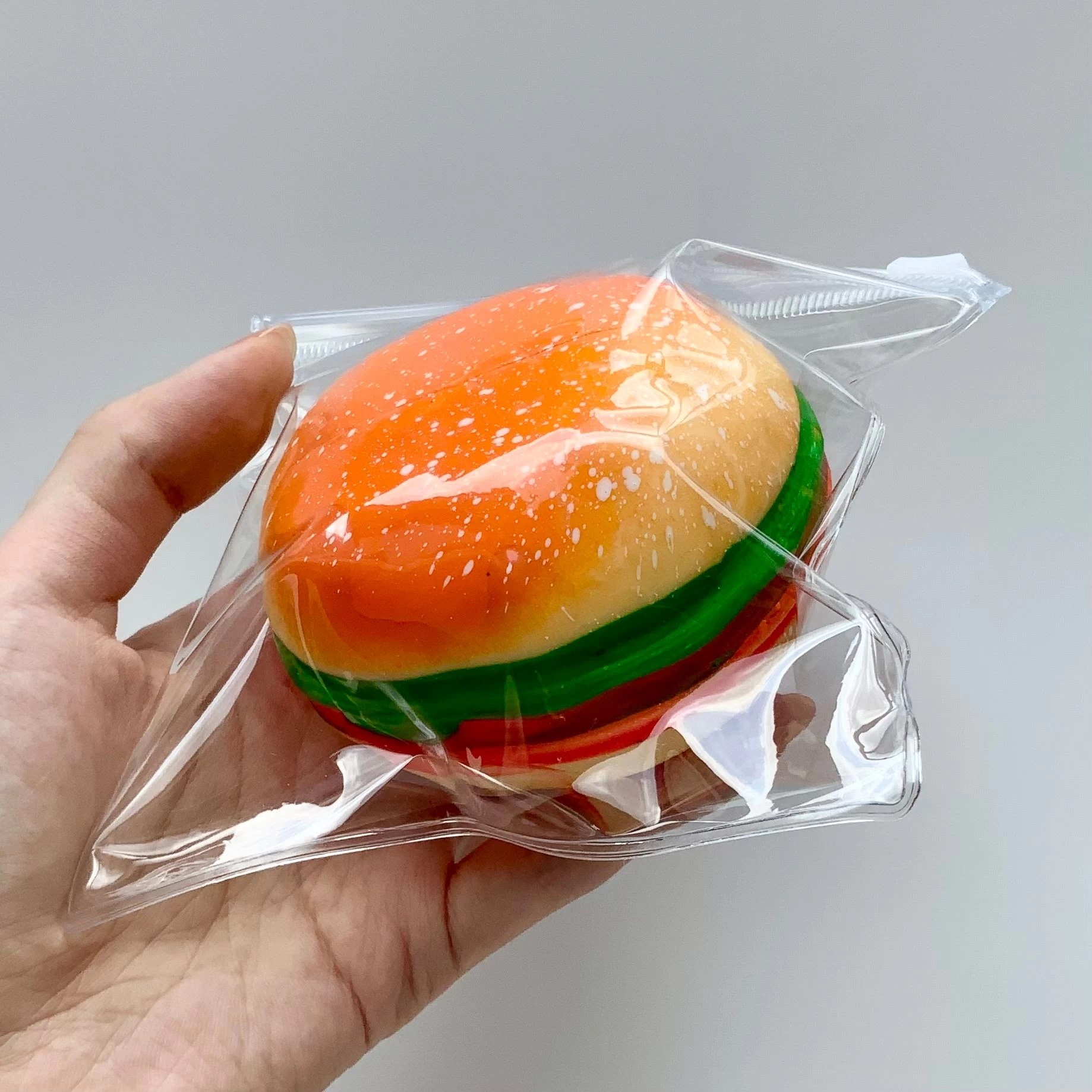 Chunky Crunchy Burger Stress Ball Fidget Toy - Charming Cheese