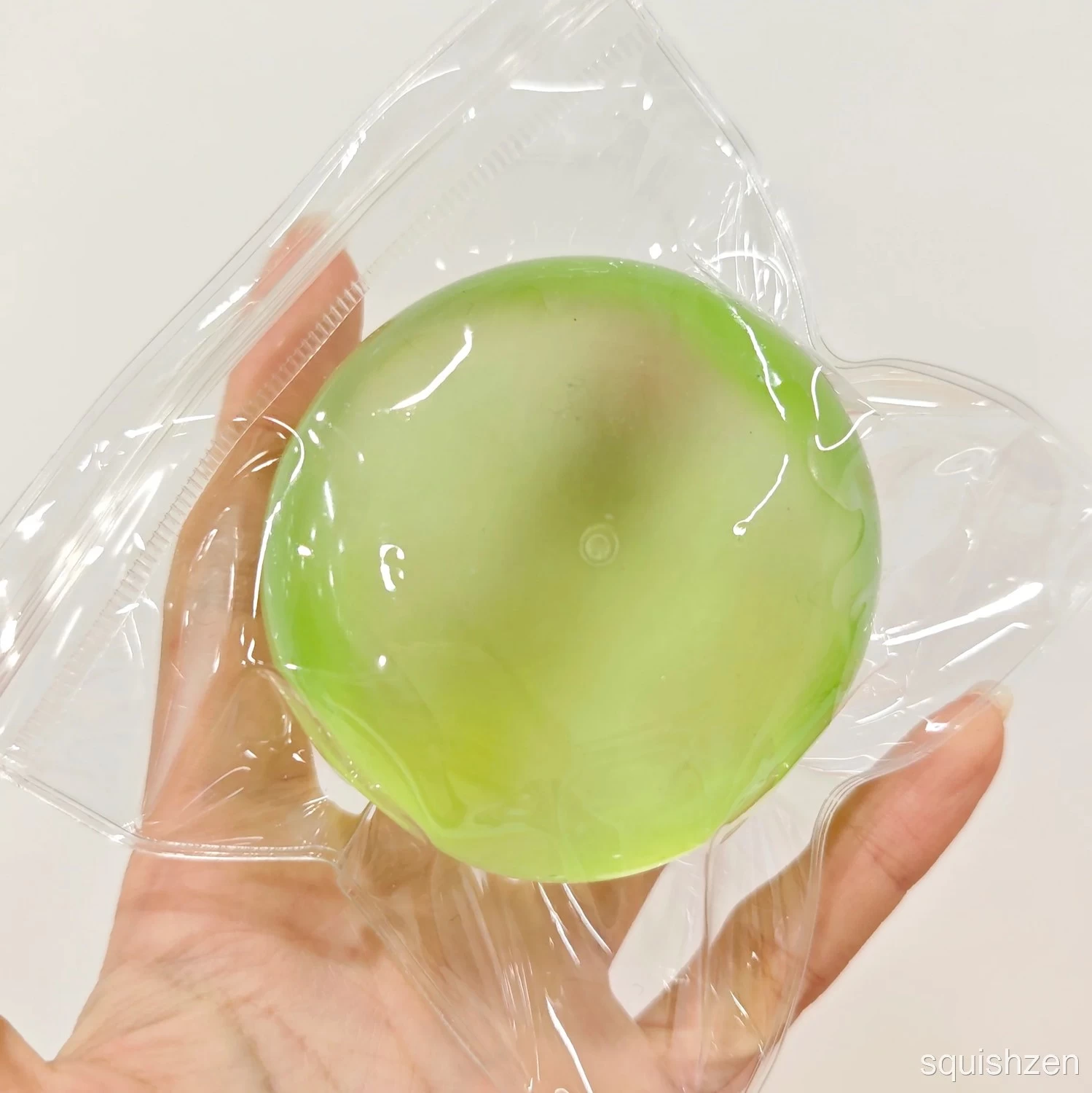 Green /Purple /Blue /Pink Soft Coconut Oil Malleable Handmade Stress Ball