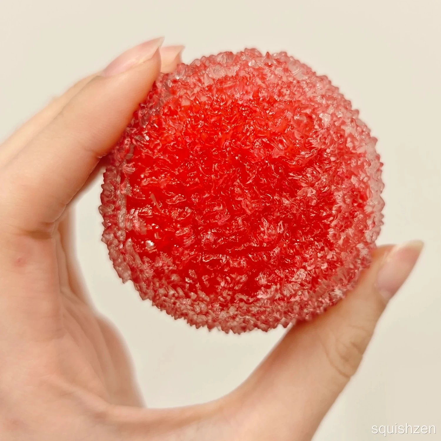 Icy Bayberry Red/ Blue/ Pink Slush Stress Ball Handmade Fidget Toy