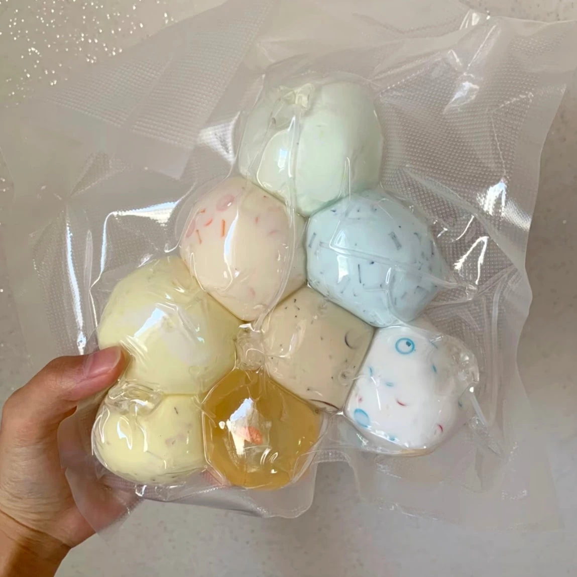 Cute Mini Random Selection of Multiple Styles Stress Ball Fidget Toy (4cm) - Charming Cheese